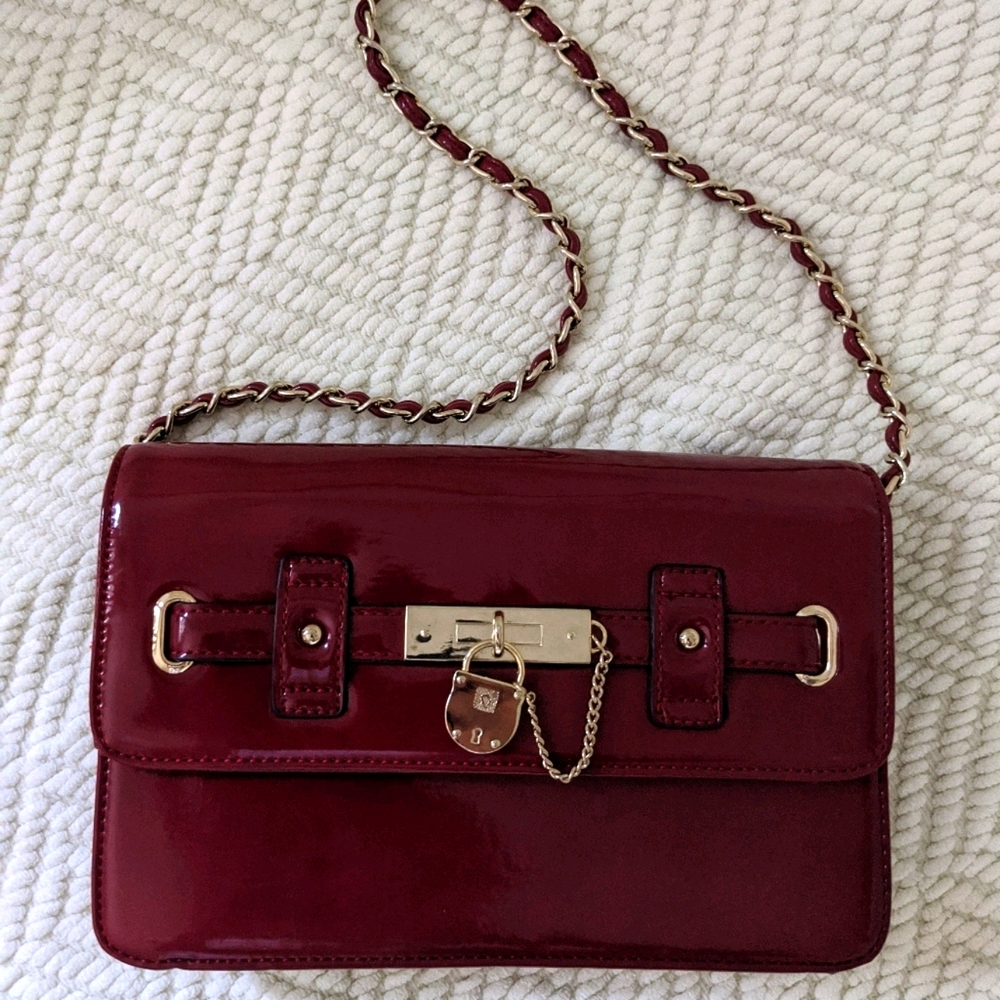 Maroon and Klein Purse